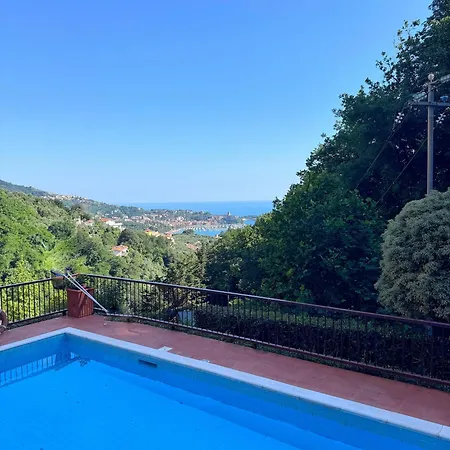 Casa Lerici Panoramic Sea View, Pool & Terrace