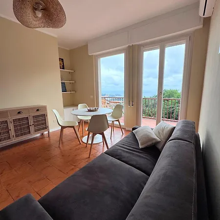 Casa Lerici Panoramic Sea View, Pool & Terrace Appartamento *